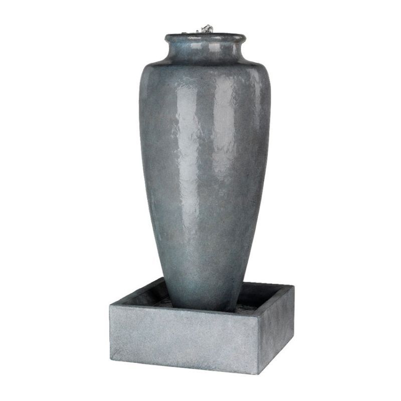 Grecian Slim Jar Fountain 126cm Grey