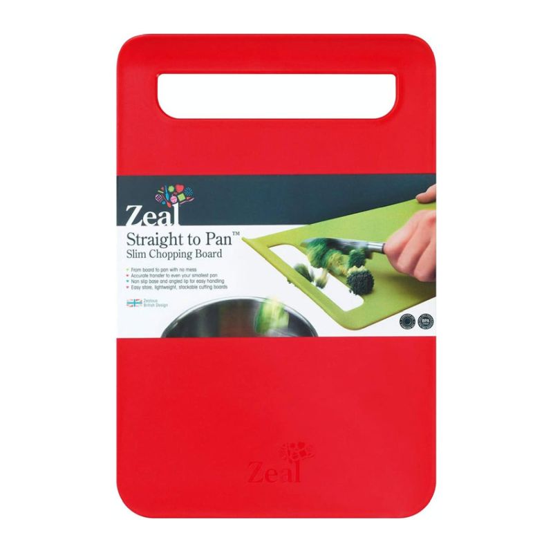 'Straight to Pan' Large Chopping Board - Red