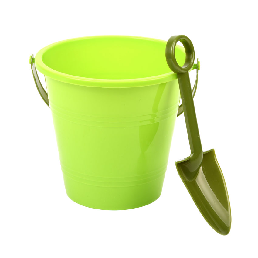 Childrens Bucket with Plastic Shovel