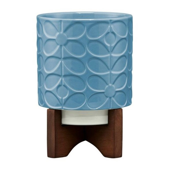 Orla Kiely 60s Stem Ceramic Plant Pot - Sky