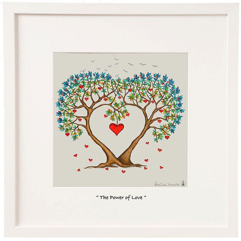 Belinda Northcote Framed Print 'The Power of Love' 14.5 x 14.5cm