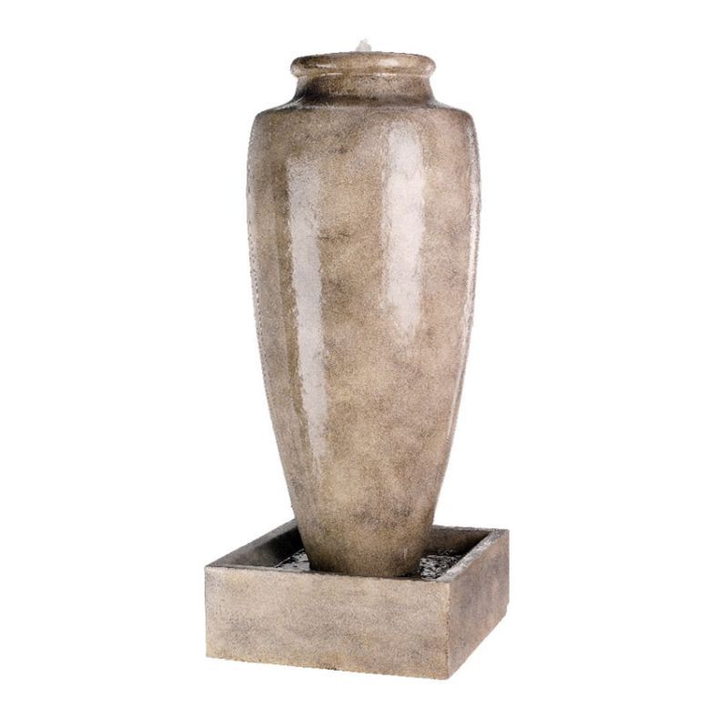 Grecian Slim Jar Fountain (Medium) - Antique Beige