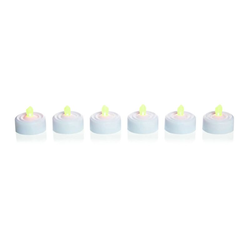 Flickering LED Tealights (Pack of 6)