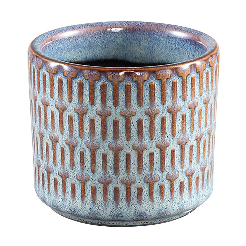 Tenzin Blue Glazed Ceramic Pot (XS)