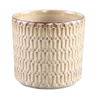 Tenzin Cream Glazed Ceramic Pot (XL)