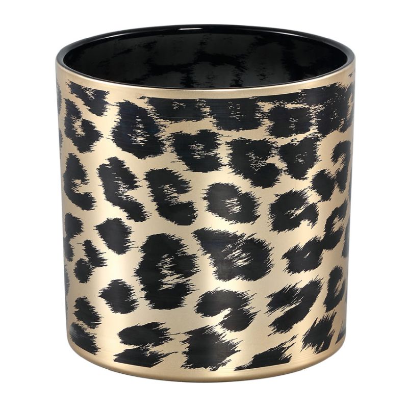 Desiree Gold Glass Pot - Stormlight Cheetah