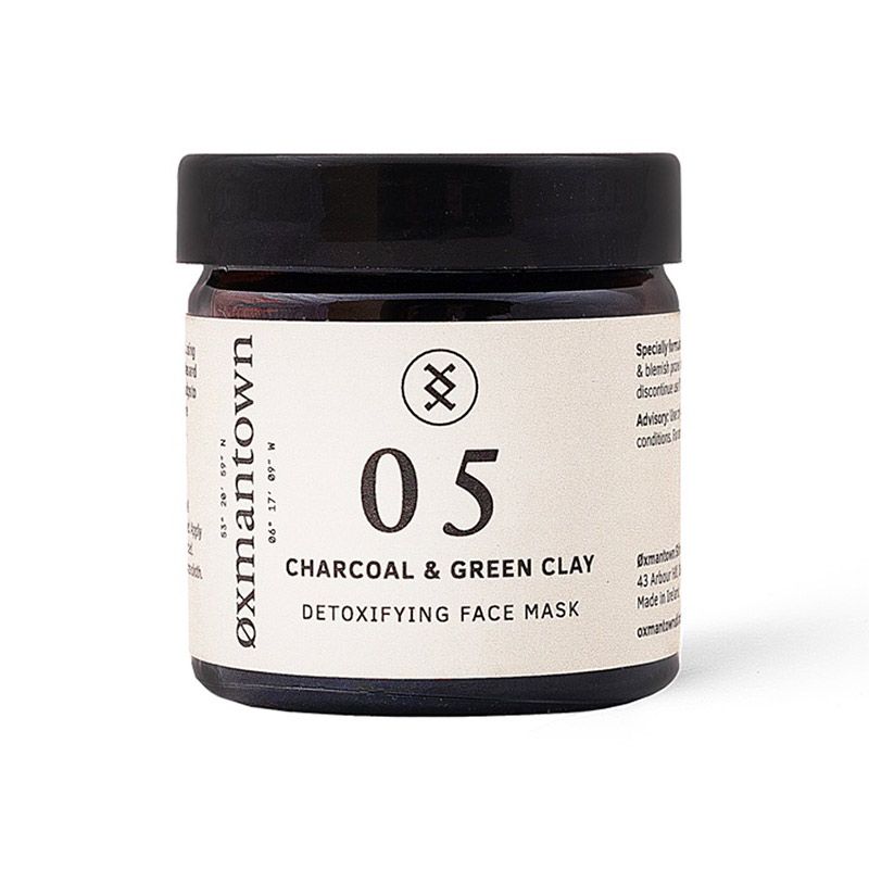 Oxmantown Skincare 05 Charcoal & Green Clay Detoxifying Face Mask