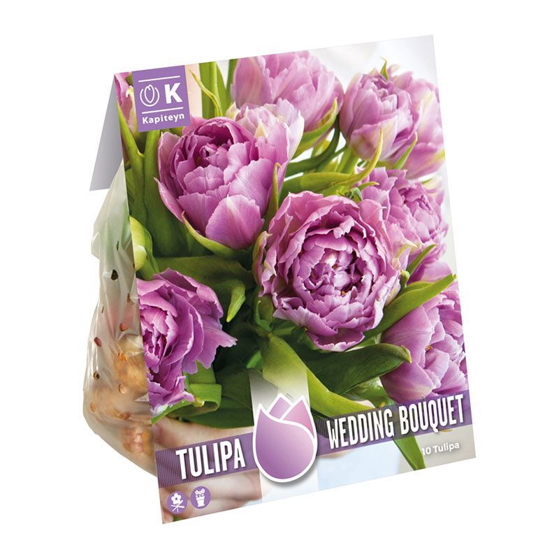 Bulbs With A Story - Tulip Double Wedding Bouquet "Something Blue"