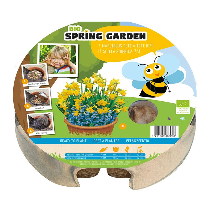 Urban Gardening - Kids Plant-O-Mat Tray Narcissus & Scilla (Dig, Drop, Done)