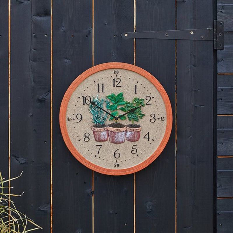 Herbs Wall Clock 12"